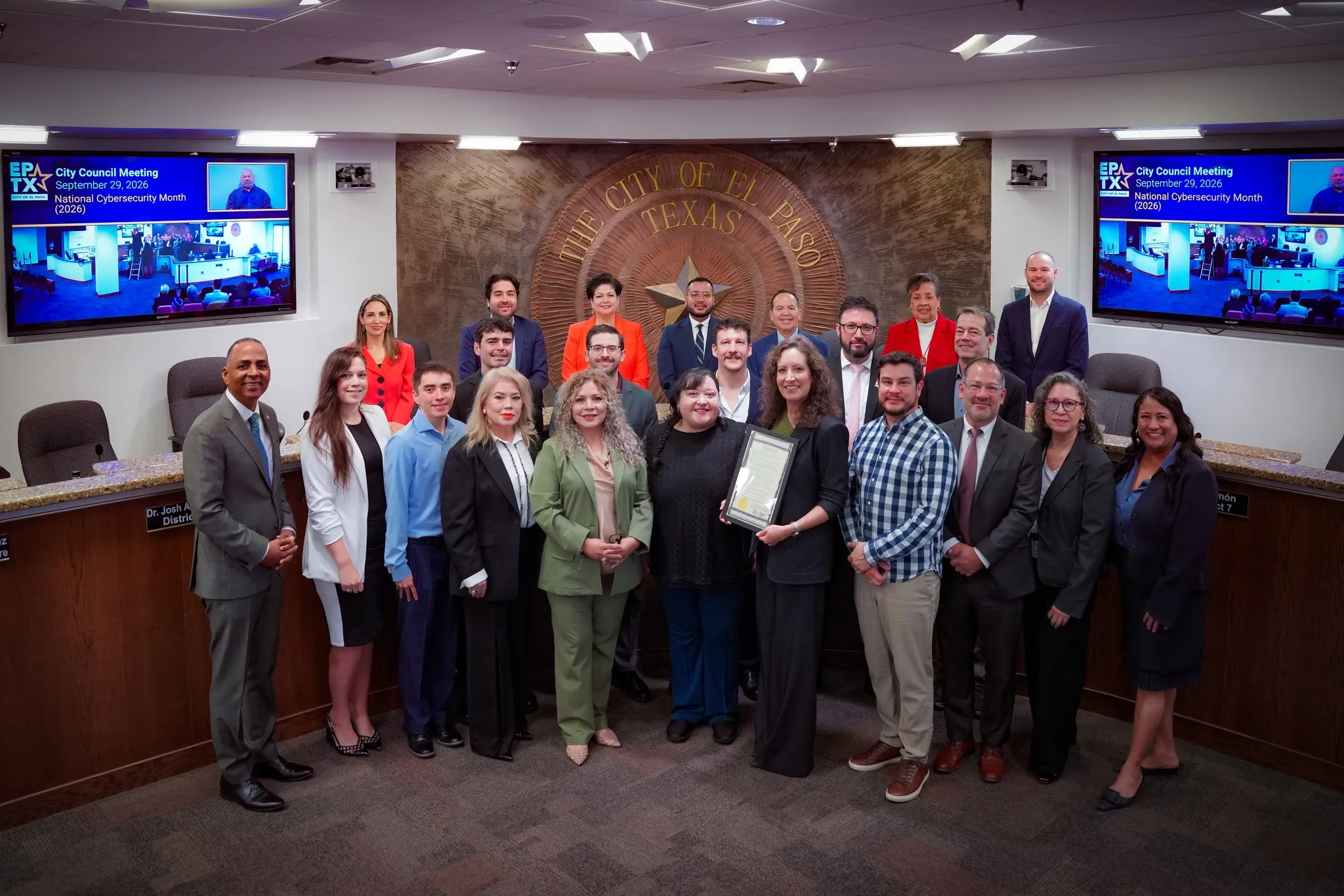 JackRabbit Internet team at an El Paso City Council meeting